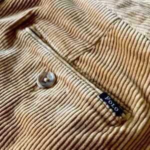 RLP Varick Stretch Skinny Corduroys in tan/light brown, size 27
